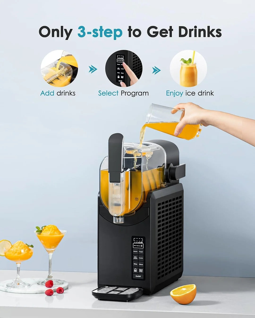 Home Smoothie Maker – No Ice Needed, 88oz, Self-Cleaning, Smart Programs