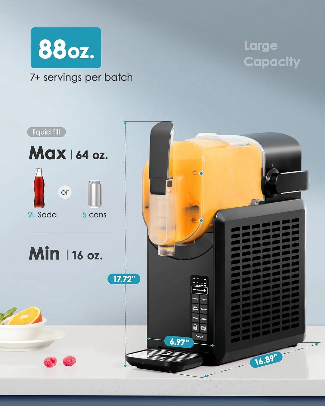 Home Smoothie Maker – No Ice Needed, 88oz, Self-Cleaning, Smart Programs